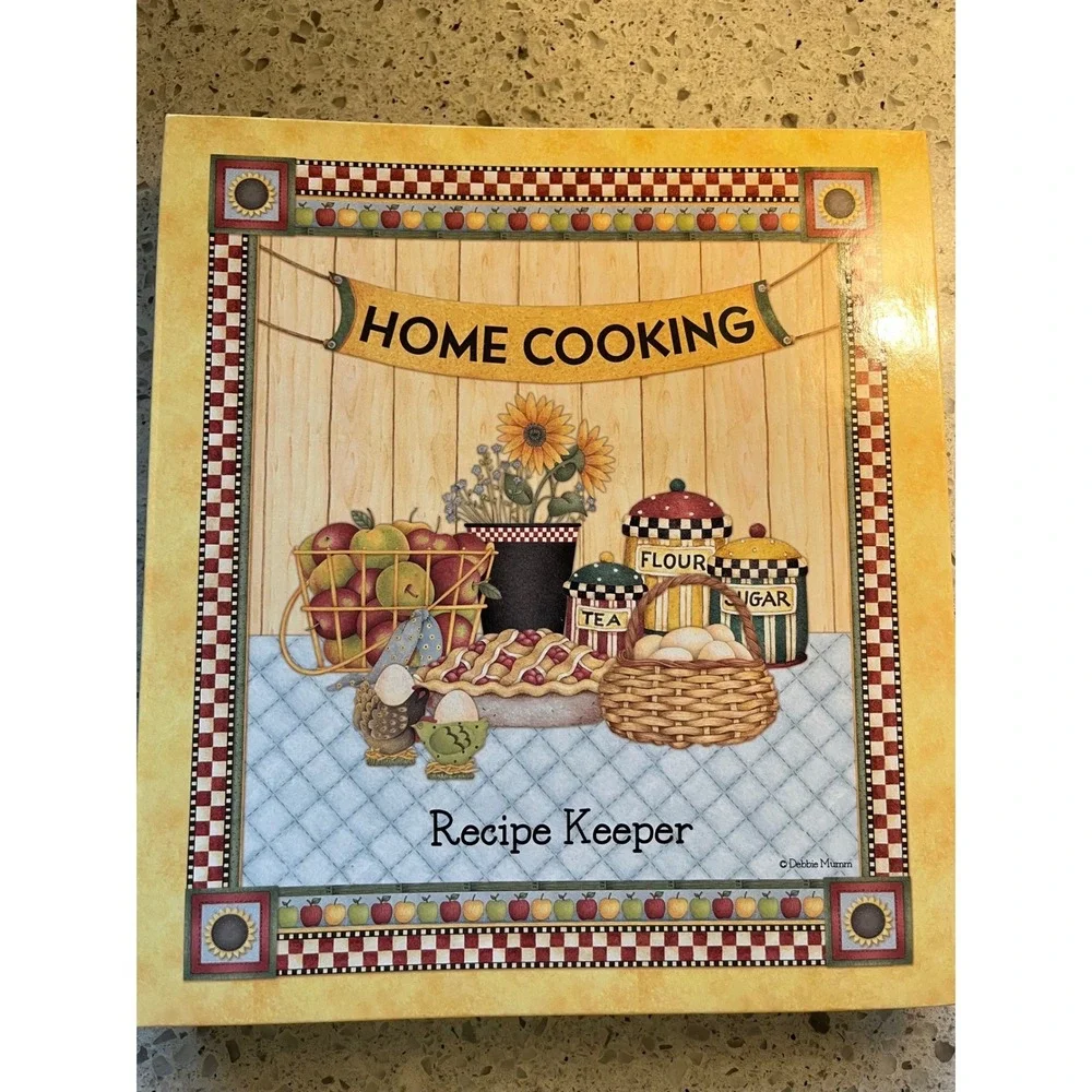 Debbie Mumm Home Cooking Recipe Keeper Binder Notepad Magnets Country Farmhouse